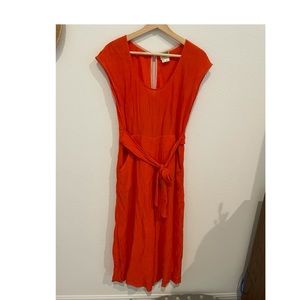 By Anthropologie red jumpsuit